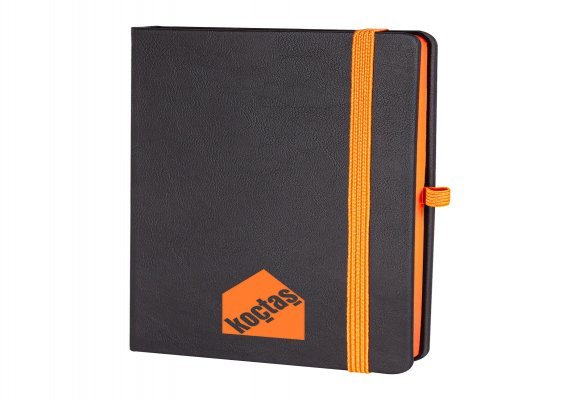 TUNALI TURUNCU TARİHSİZ DEFTER (13X21 CM)