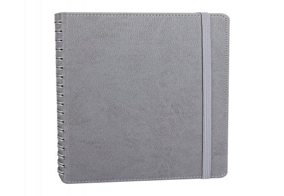 ANITTEPE GRİ TARİHLİ GİZLİ SPİRALLİ AJANDA (17X24 CM)
