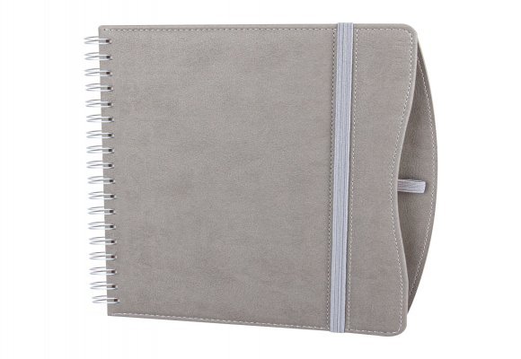 İVEDİK GRİ SPİRALLİ TARİHLİ AJANDA (17X24 CM)