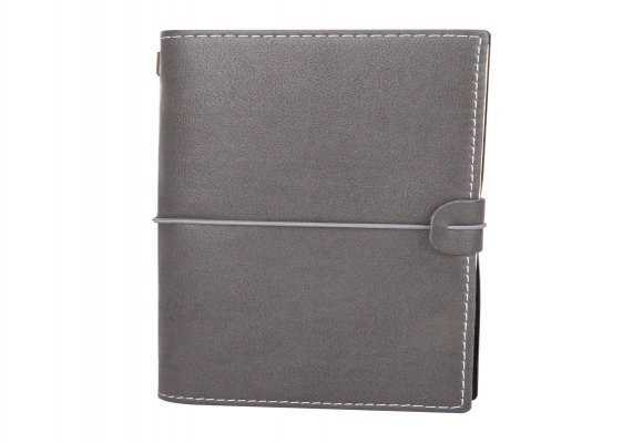 KUĞULU FÜME TARİHSİZ DEFTER (11,5X20 CM)