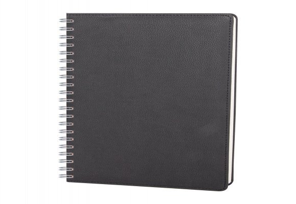 PLEVNE SİYAH KARELİ TARİHSİZ SPİRALLİ DEFTER (20x28 CM)