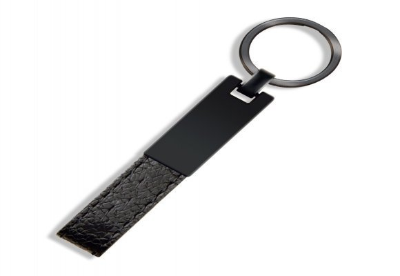 ANZER SİYAH METAL - DERİ ANAHTARLIK