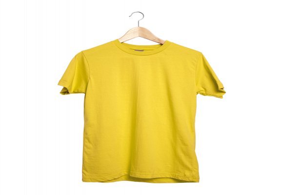 GARDENYA SARI XXL SIFIR YAKA TİŞÖRT