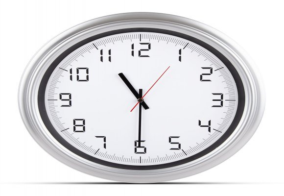 ATLAS GÜMÜŞ PLASTİK KASA DUVAR SAATİ (380MM)