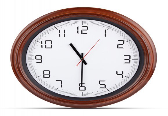 ATLAS AHŞAP-BEYAZ PLASTİK KASA DUVAR SAATİ (380MM)