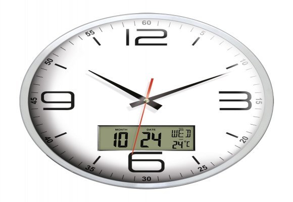 EUROPA917 ALÜMİNYUM METAL DUVAR SAATİ (350 MM)