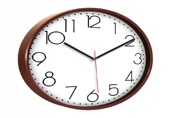 PAN164 AHŞAP PLASTİK ÇERÇEVE DUVAR SAATİ (380 MM)