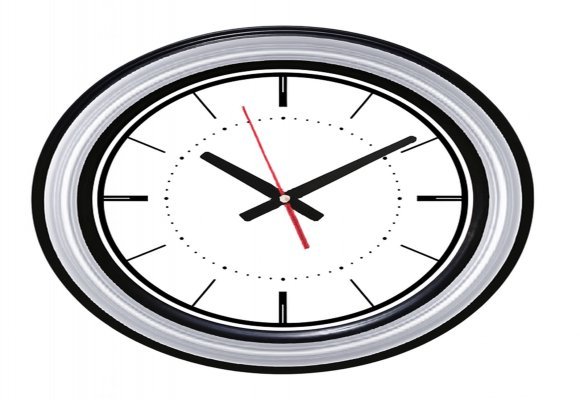 SEDNA526 SİYAH-GÜMÜŞ BRİSTOL KADRAN DUVAR SAATİ (480 MM)