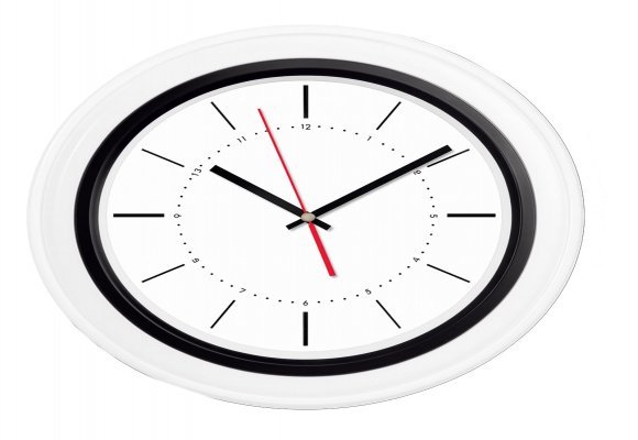 BENDİS509 SİYAH-BEYAZ BRİSTOL KADRAN DUVAR SAATİ (400 MM)