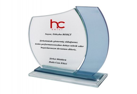 YAKUT KRİSTAL PLAKET