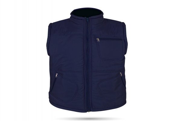 ALASKA LACİVERT ÜÇ CEPLİ ŞİŞME YELEK XXL